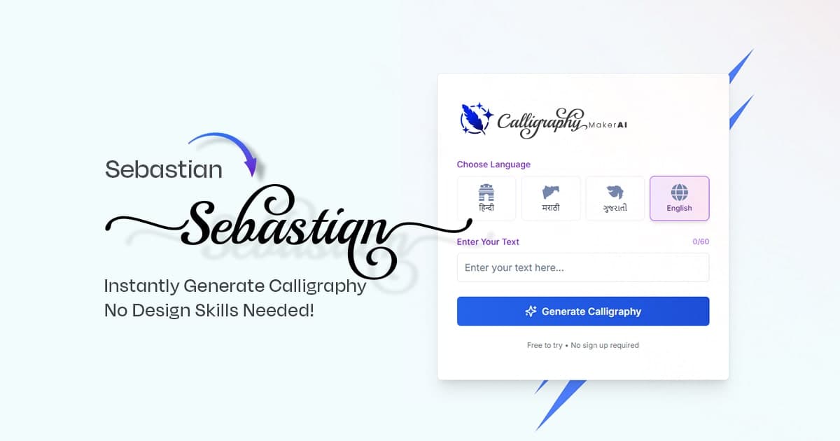 English Calligraphy Generator - Modern Typography - Complete guide to calligraphy
